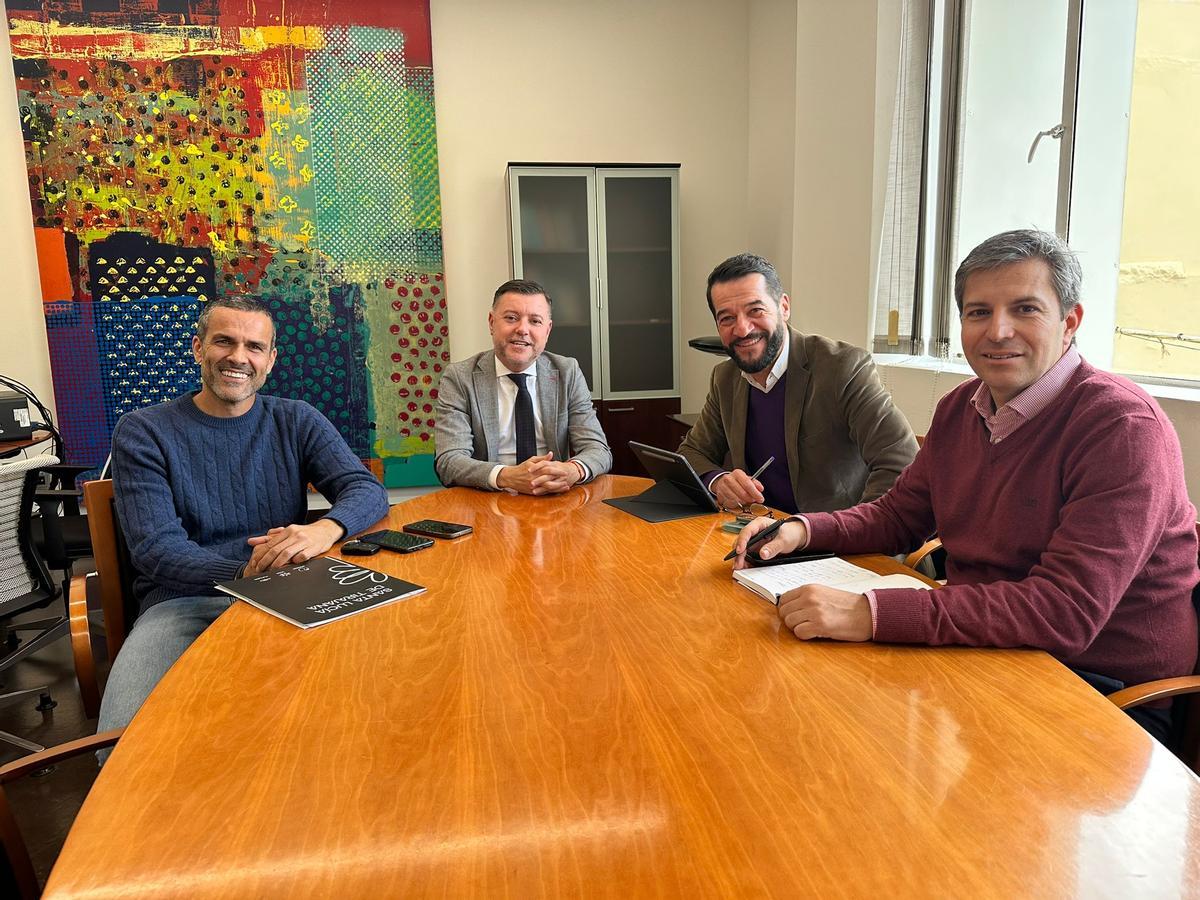 De izquierda a derecha, Juan Francisco Guedes, TeodoroSosa, Manuel López y Ruymán Santana.