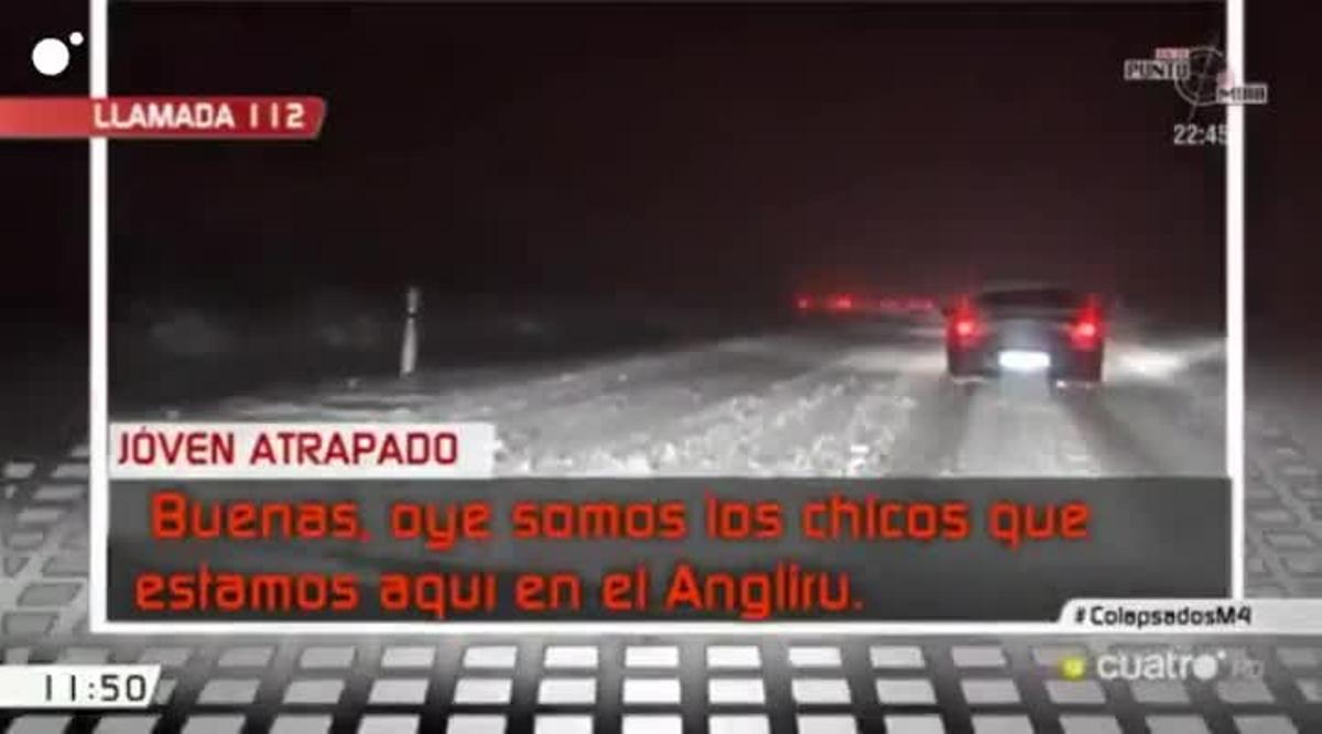 Resposta del 112 a un vehicle atrapat pel temporal a L’Angliru: Ja són vostès grandets per saber on es fiquen.