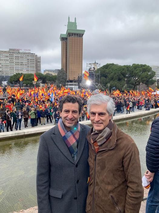 Políticos mallorquines en la protesta de Madrid