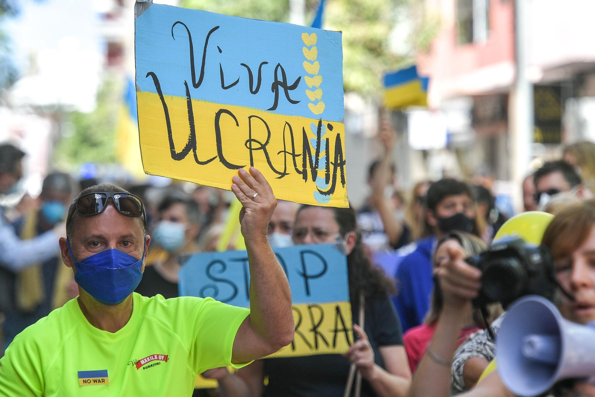 Manifestación contra la guerra ucraniana