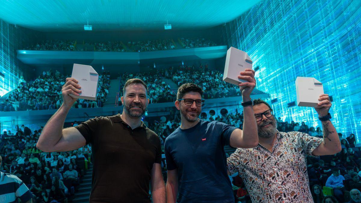 Los ganadores de los premios Mandarache, este viernes en El Batel