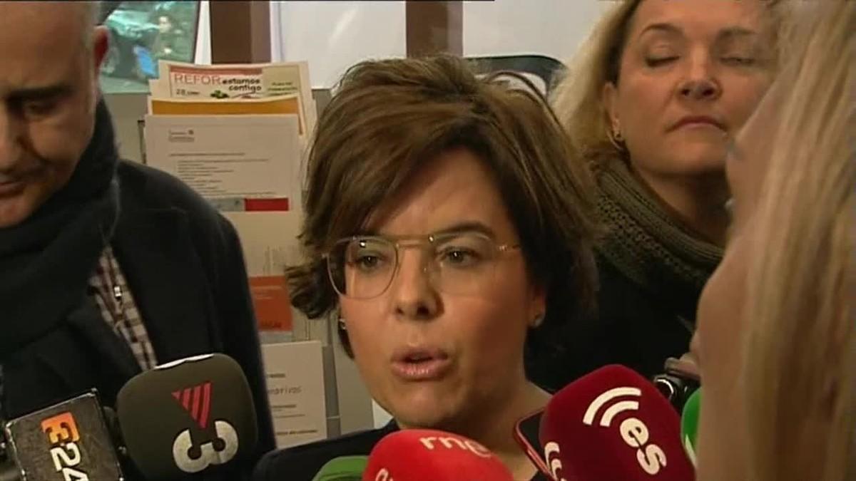 La vicepresidenta ha destacat que Puigdemont no té cap possibilitat de seguir en aquesta dinàmica i li ha demanat que deixi de donar espectacles.