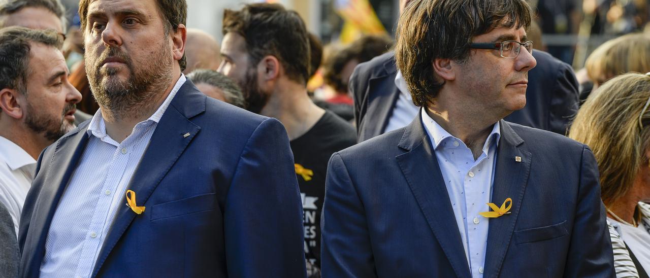 Oriol Junqueras y Carles Puigdemont.