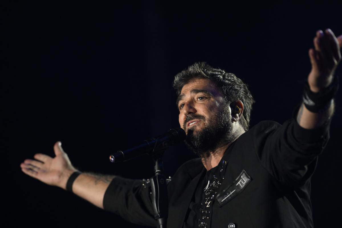 Antonio Orozco, durante su arranque de La Gira de Tu Vida en Gijón.