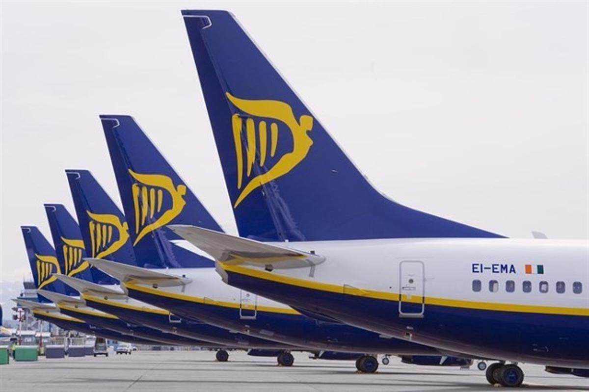 Imagen de archivo de aviones de Ryanair.