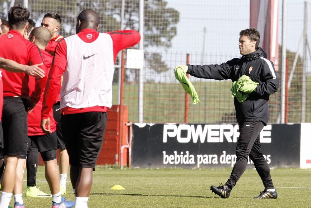 Entrenamiento del Sporting 27/03/2017