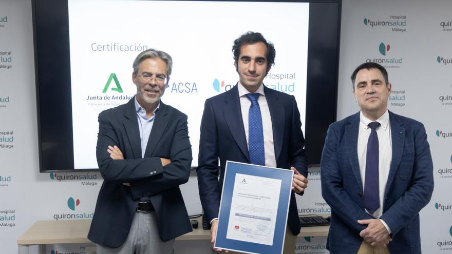 Ginecología y Obstetricia de Quirónsalud Málaga, primer servicio médico de hospital privado con certificado ACSA