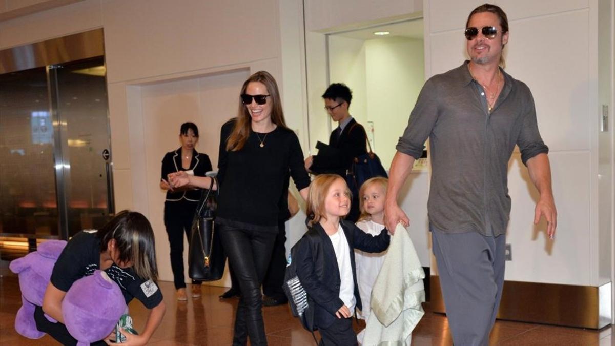 Angelina Jolie y Brad Pitt se dan una tregua