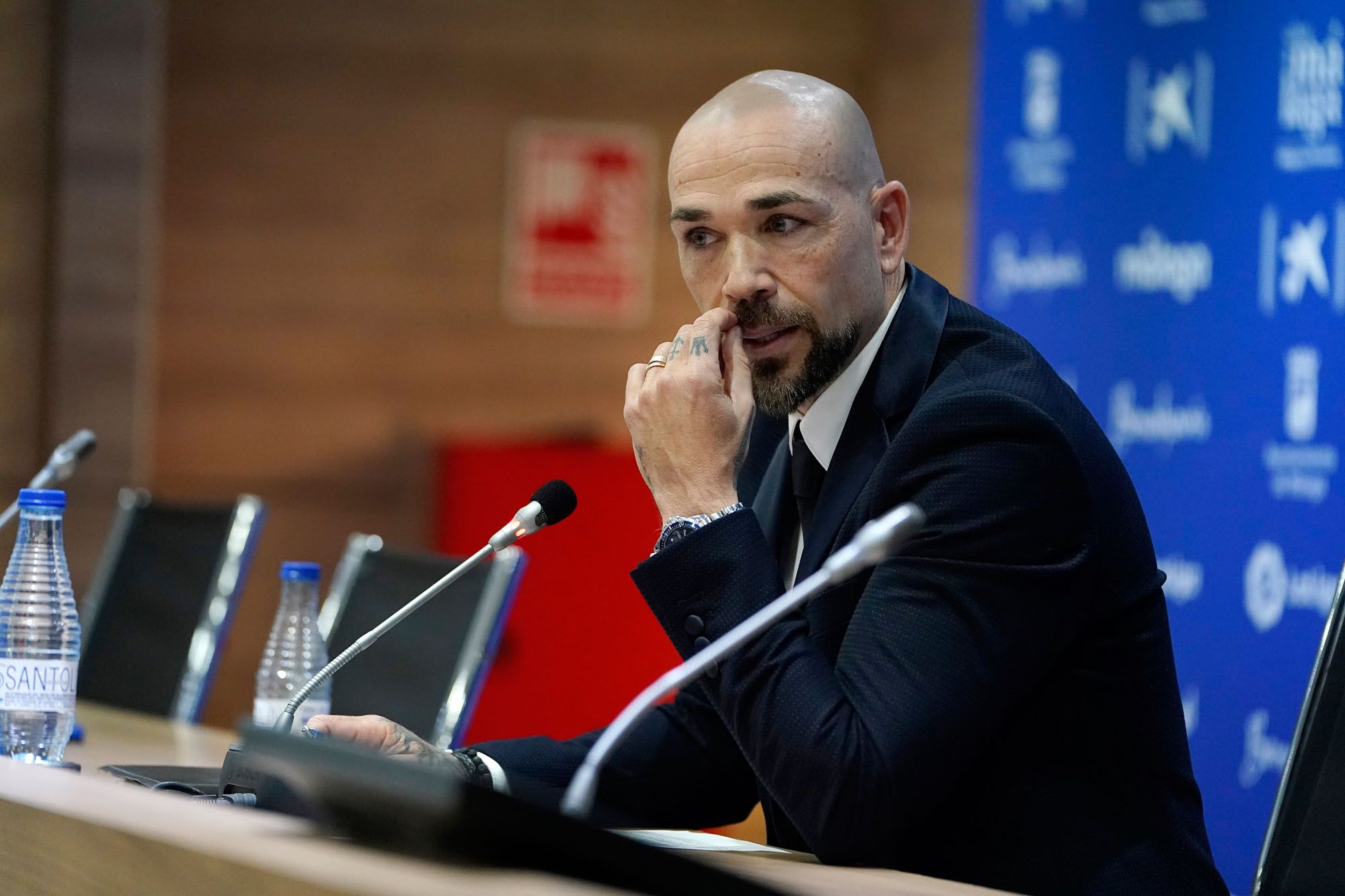 Manolo Gaspar, en la rueda de prensa del cierre del mercado invernal 2023.