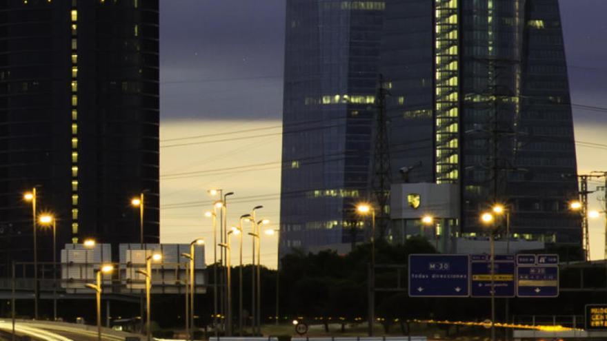 Oficinas en los edificios de las Cuatro Torres de Madrid.