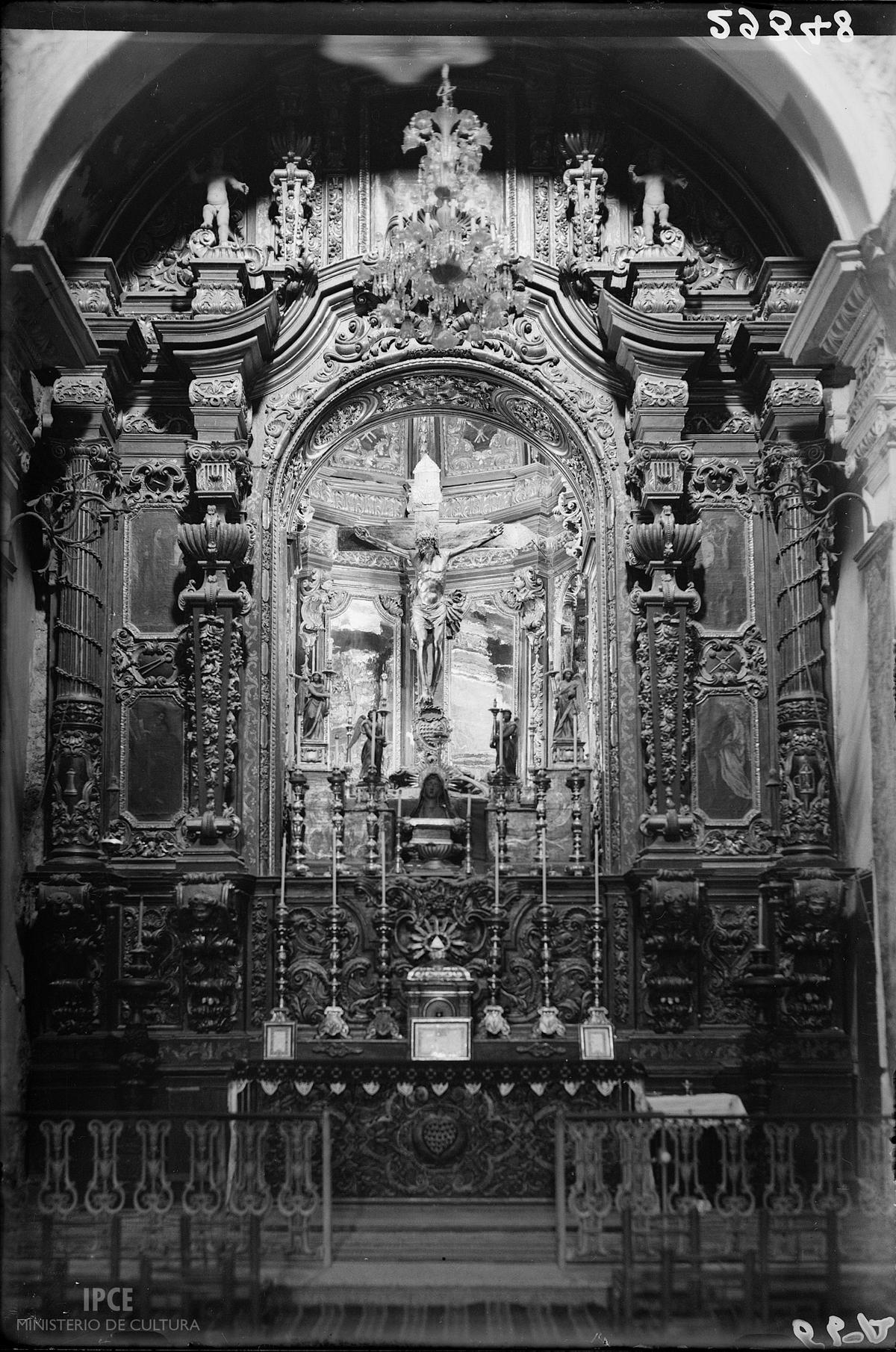 Catedral Vieja de Santa María. Capilla del Santo Cristo del Socorro. Año 1930.