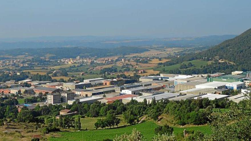 Vista general del polígon industrial de la Valldan, a Berga