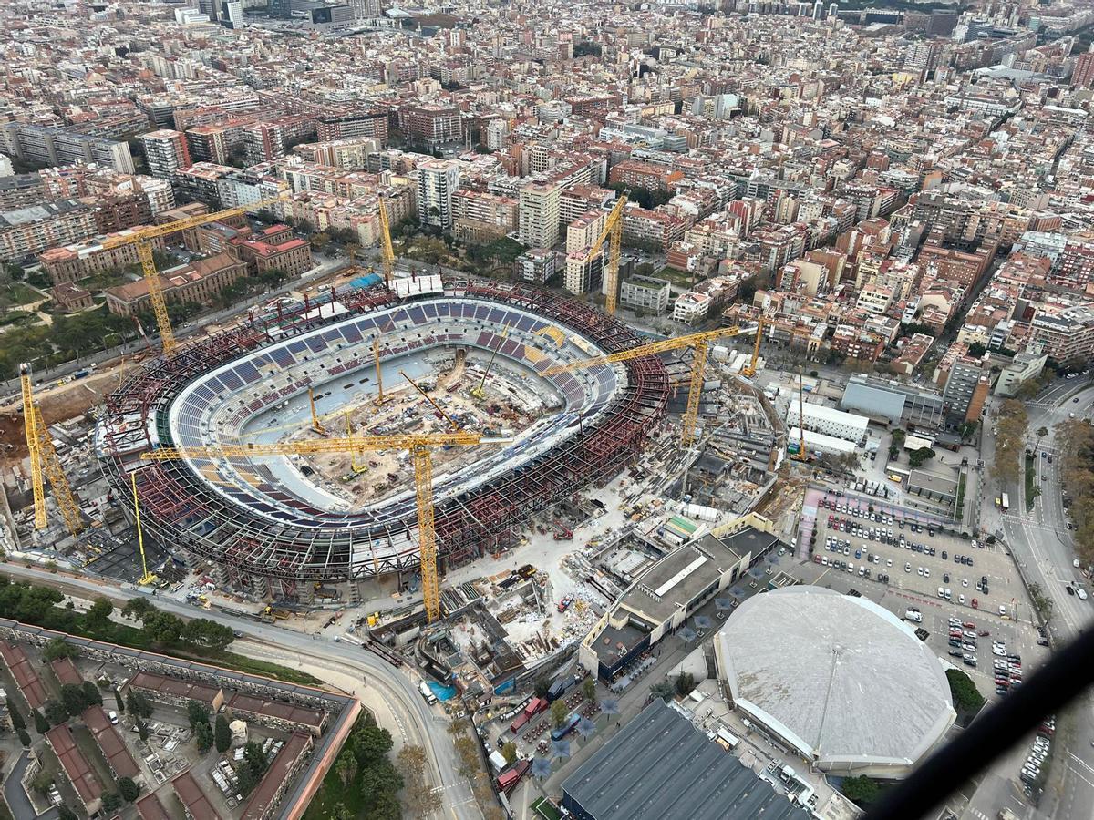Así están las obras del Spotify Camp Nou Así están las obras del Spotify Camp Nou