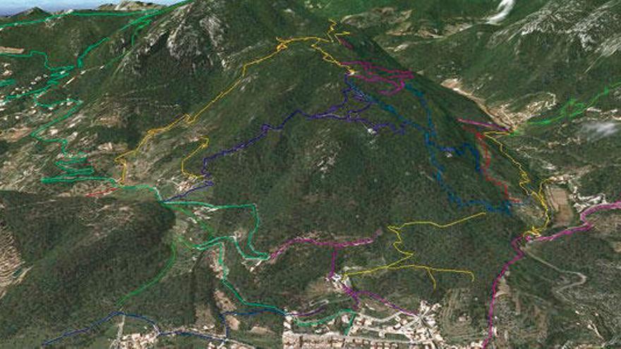 e-Camins: Wanderwege in Esporles zum Anklicken