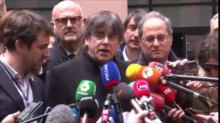 Puigdemont celebra que ell i Comín ja són membres de ple dret i lamenta que Junqueras no sigui a Estrasburg