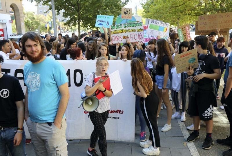 Manifestación por el clima en Zaragoza