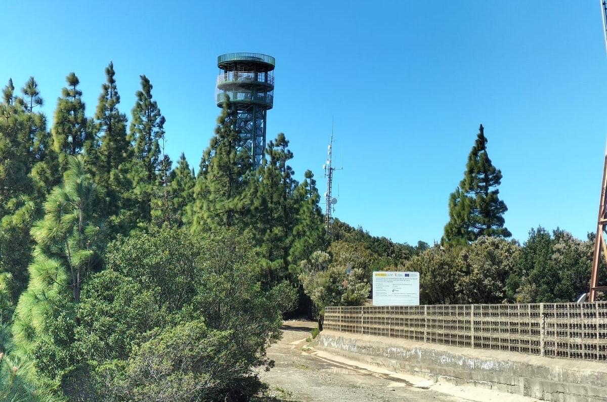 Zona de los altos de Teno donde aparece la nueva torre para el radar meteorológico.