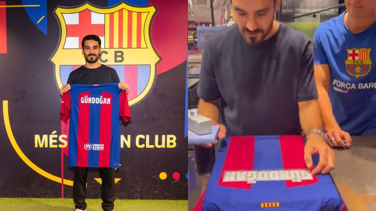 Gündogan visita las instalaciones del Barça en su primer día como culé