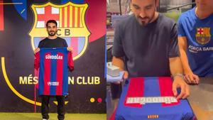 Gündogan visita las instalaciones del Barça en su primer día como culé