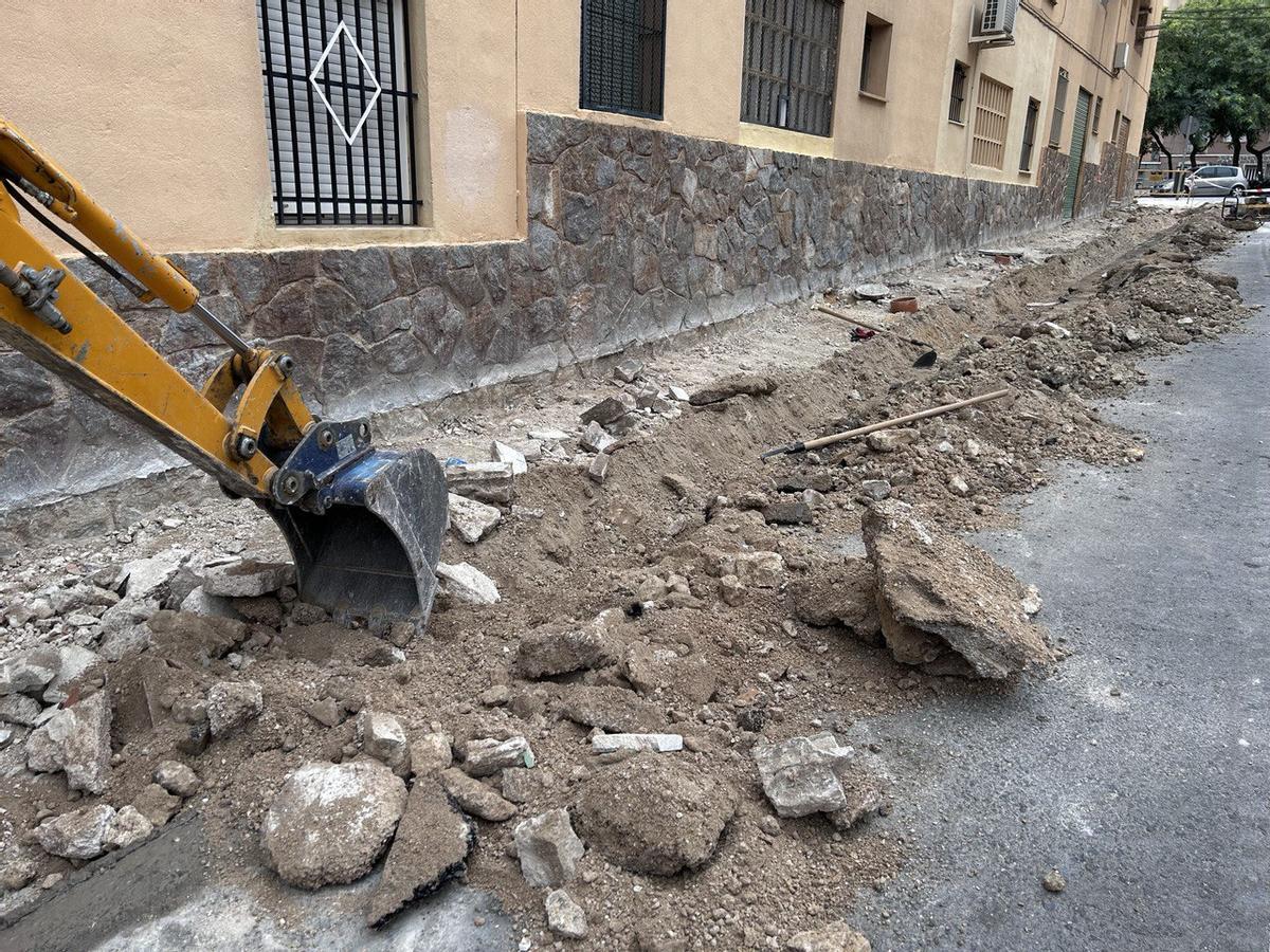 Las aceras presentaban un lamentable aspecto