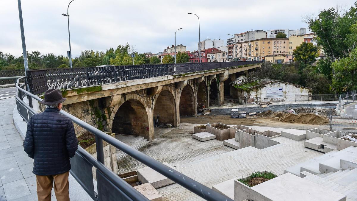 Cortes de tráfico por las obras del entorno del puente Trujillo de Plasencia