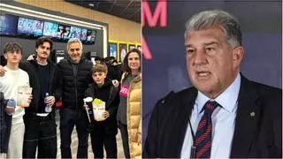 Laporta en su zoo particular y Font en el cine con la familia. Así han pasado el día de reflexión los dos candidatos a la presidencia del FC Barcelona