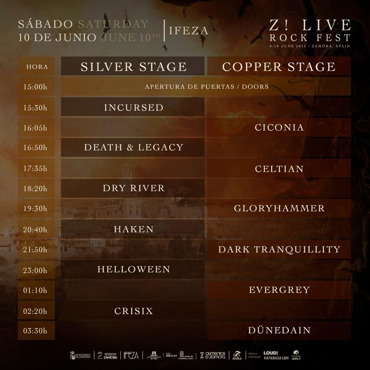 Programa del Z! Live Rock Fest.