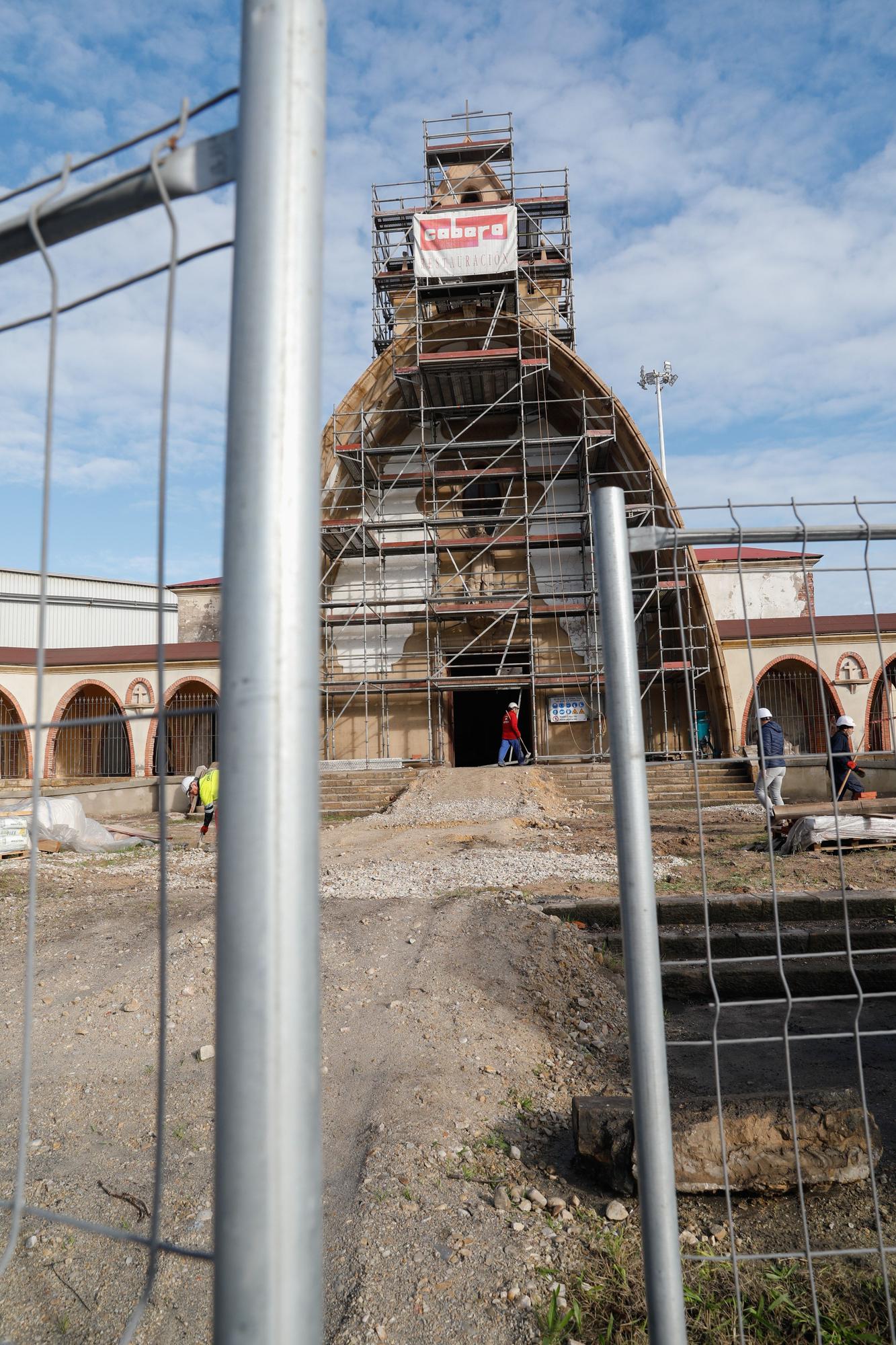 Las obras de conservación de la iglesia de San Juan, a paso acelerado