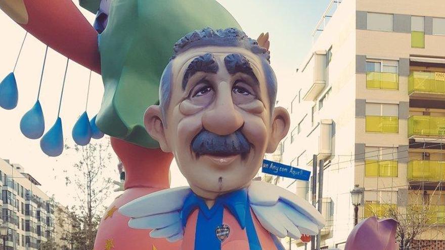 El ninot de Manolo Preciado, galardonado por el Levante