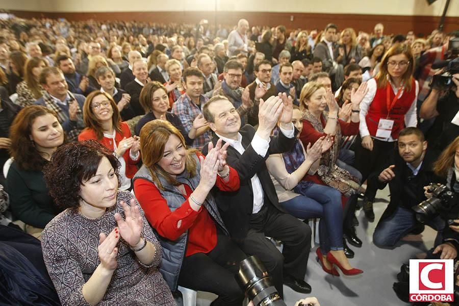 El PSOE de Córdoba con Susana Díaz en Madrid.