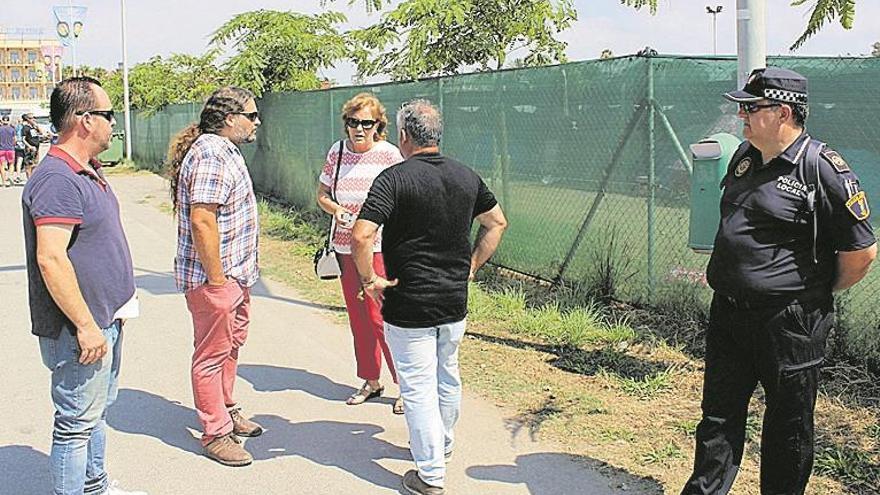 La alcaldesa comprueba la seguridad en el recinto