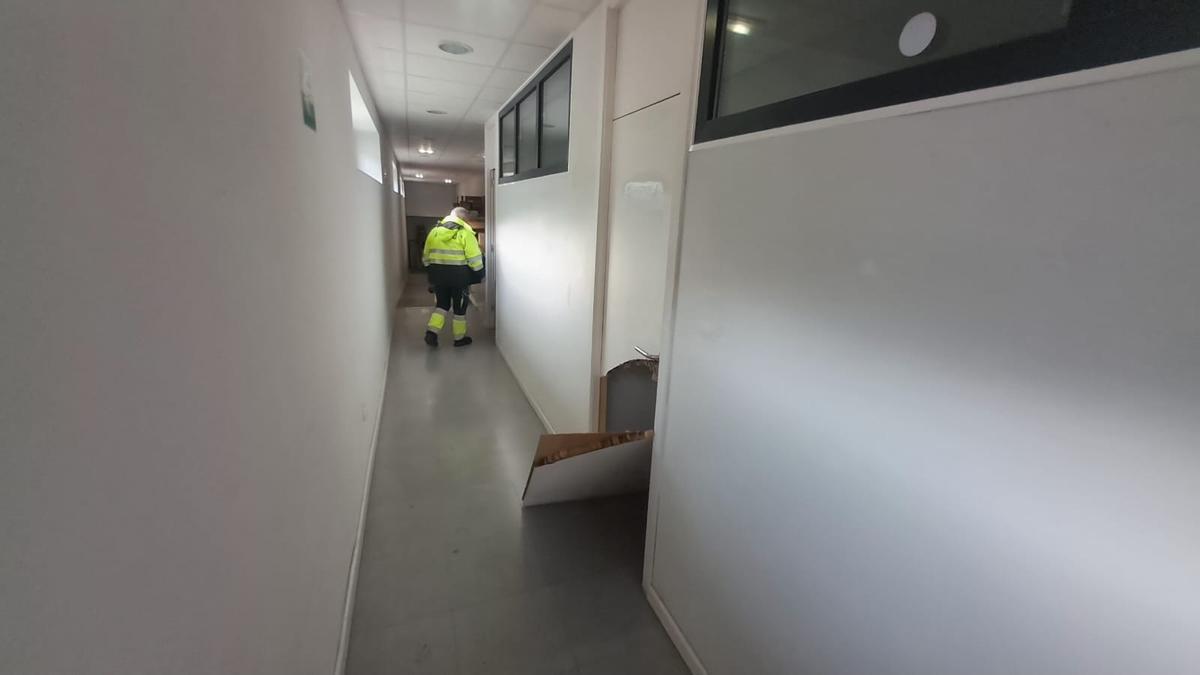 Las oficinas a las que accedieron los cacos.