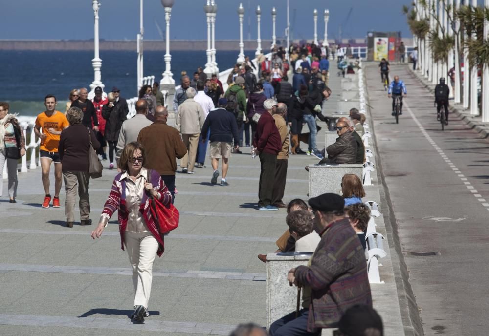 Buen tiempo en Gijón