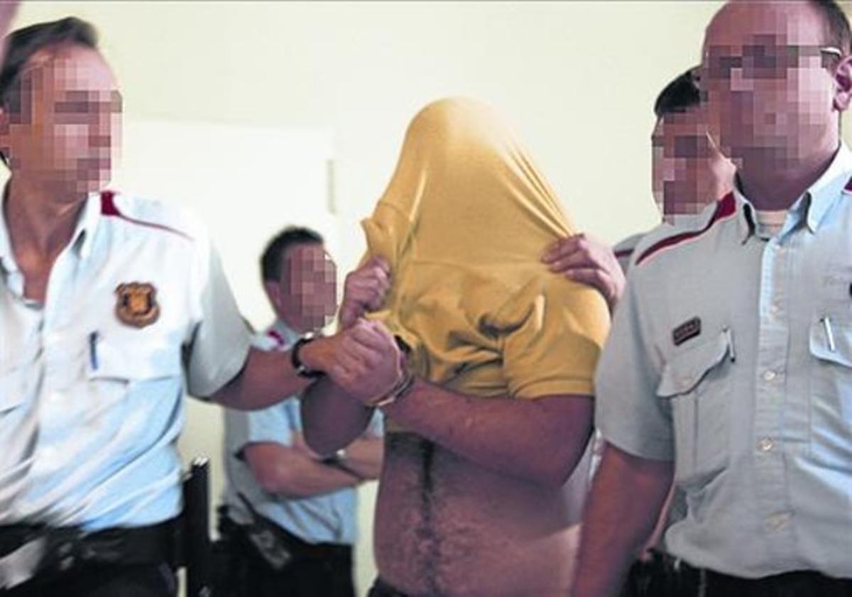 Alejandro Ruiz Vidal, després de ser detingut, el setembre del 2014.