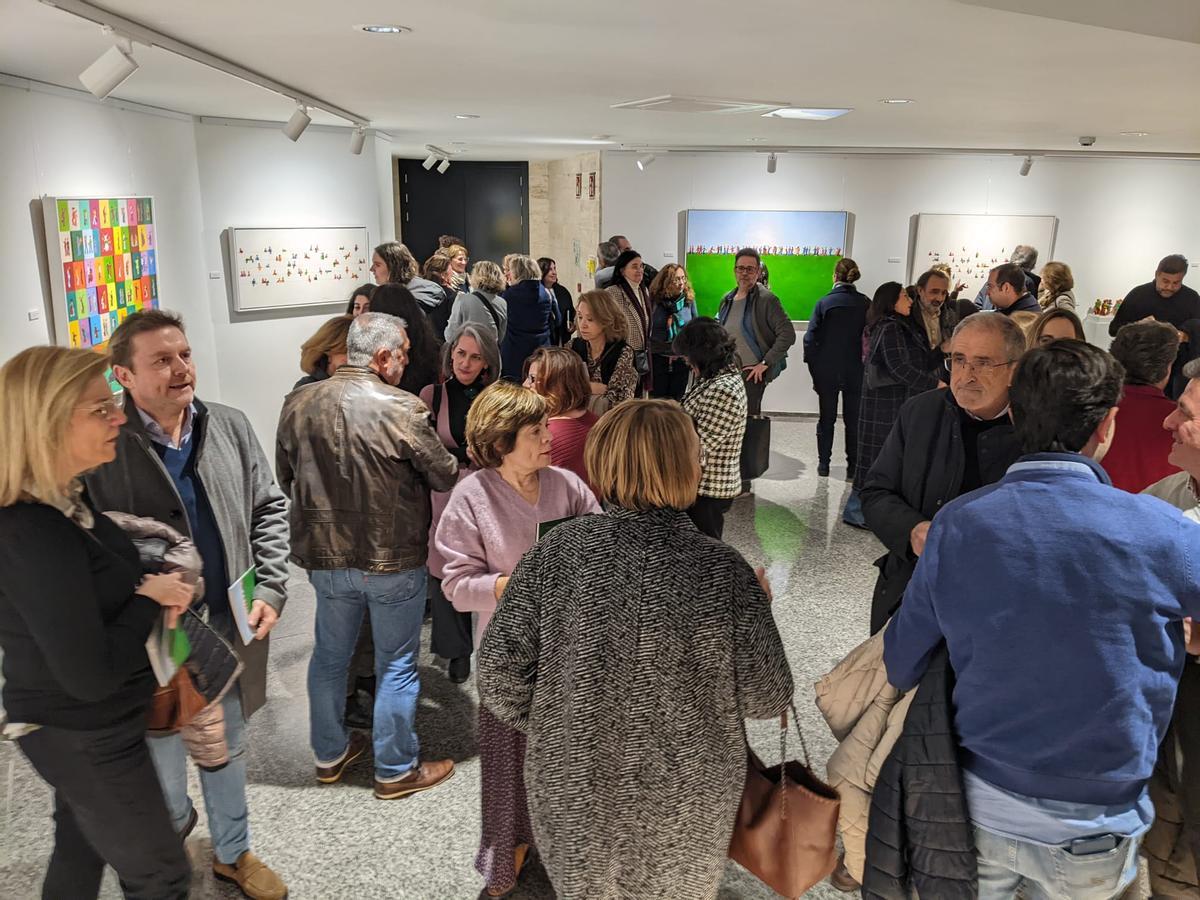 Inauguración de la exposición en la sala Kutxabank de Gran Capitán.