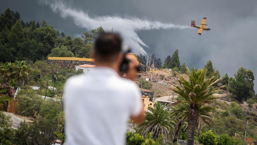 Los medios centran su lucha en La Caldera, donde el avance ha sido lento