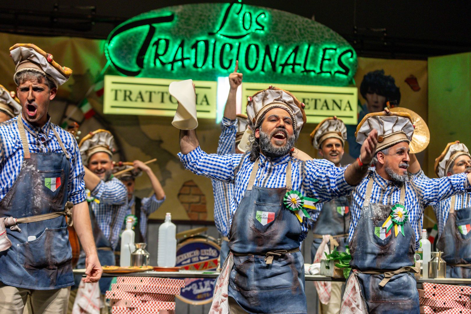 Murga 'Los tradicionales', en la cuarta preliminar del COAC de Málaga, 2025