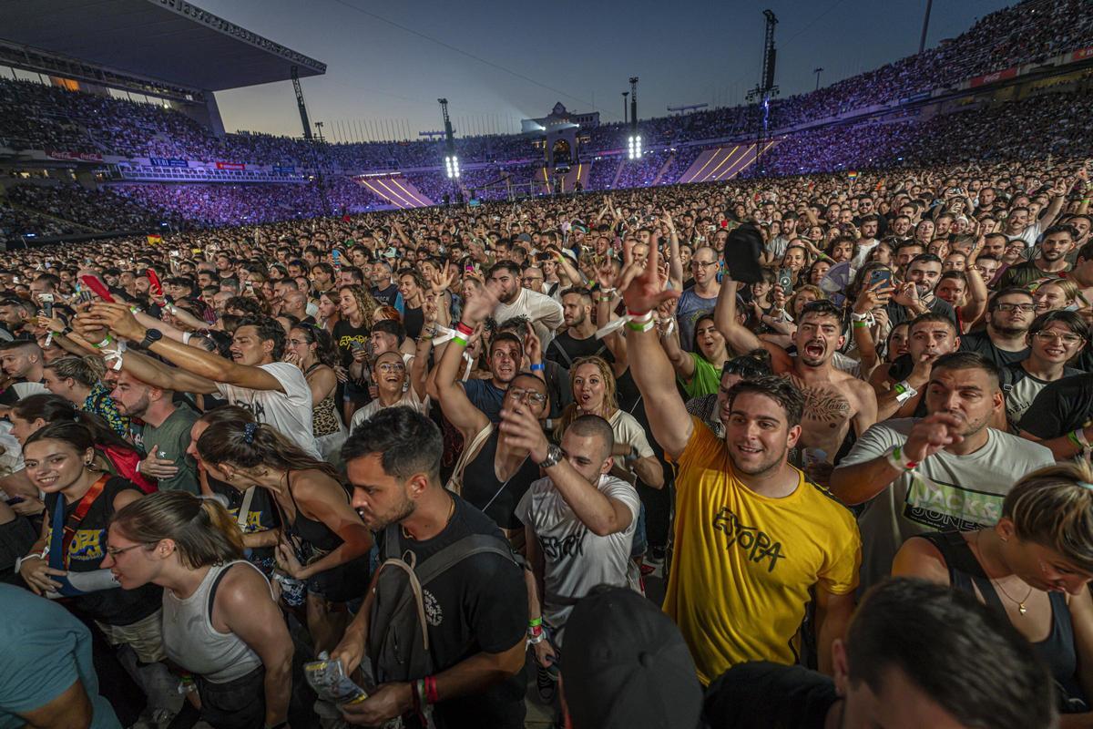 Concierto de Estopa en el Estadi Olímpic