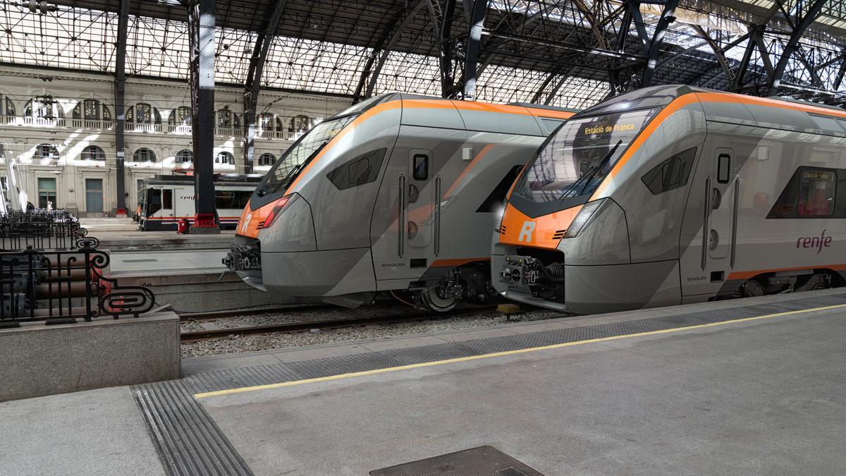 Los nuevos trenes de Rodalies, en la Estació de França