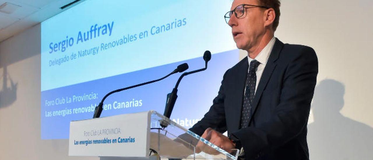 El delegado de Naturgy Renovables en Canarias, Sergio Auffray, ayer.