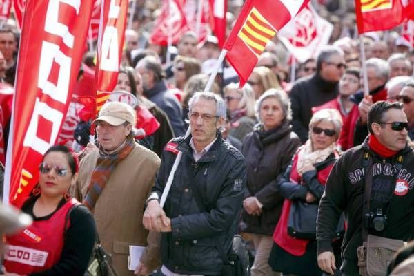 Las imágenes de la manifestación en Zaragoza