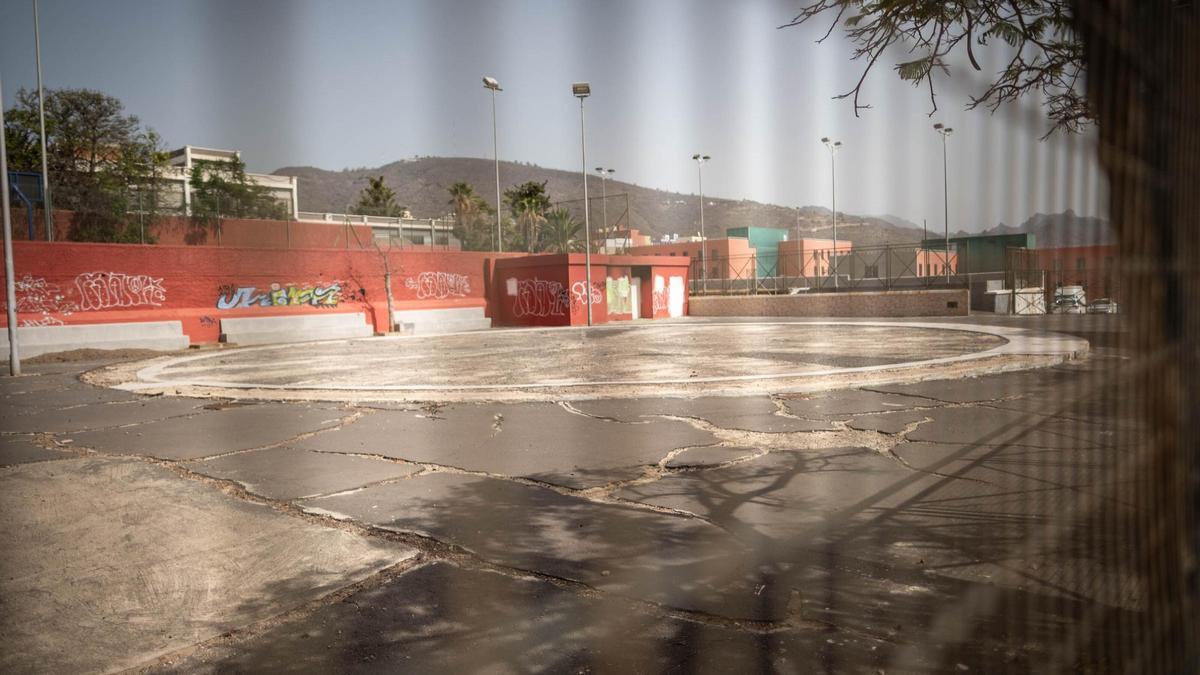 Zona en la que se construirá el primer Pump Track de Santa Cruz, en Los Gladiolos.