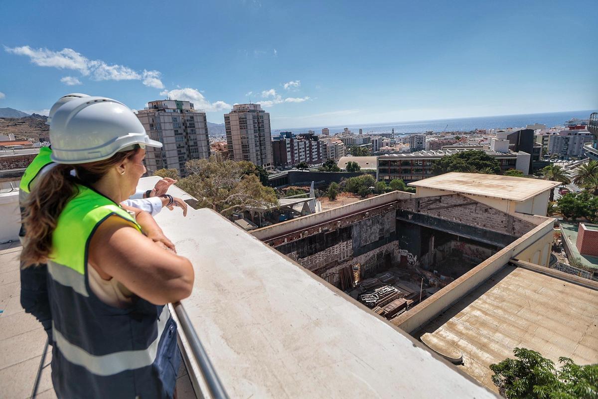 Visita a las obras del Viera y Clavijo Visita a las obras del Viera y Clavijo