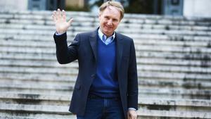 El escritor Dan Brown, el año 2013 en la Biblioteca Nacional de Madrid.