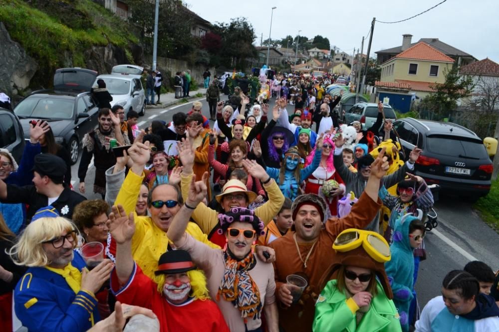 Aldán y Moaña celebran el final del Carnaval. // G. Núñez