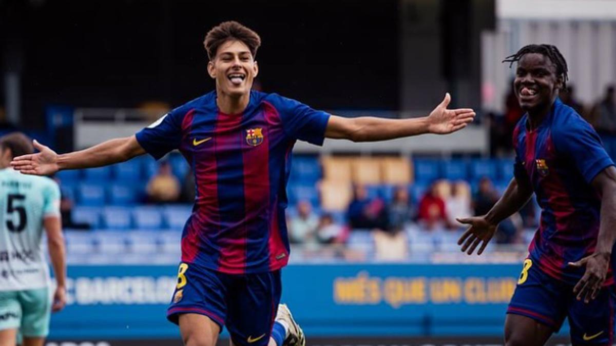 Brian Fariñas, celebrando un gol
