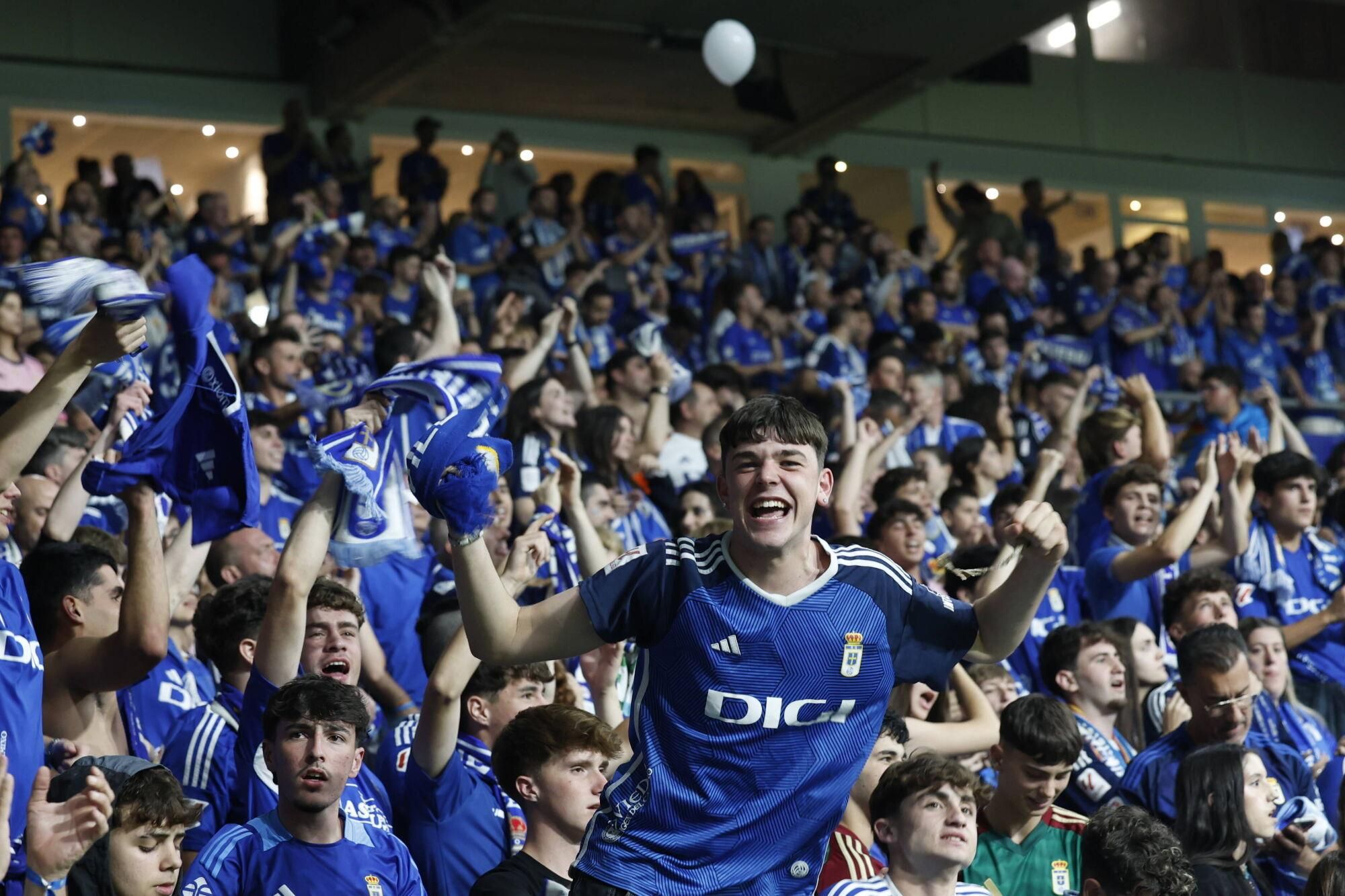 Así se vivió en el Carlos Tartiere la final del play-off entre el Real Oviedo y el Mirandés