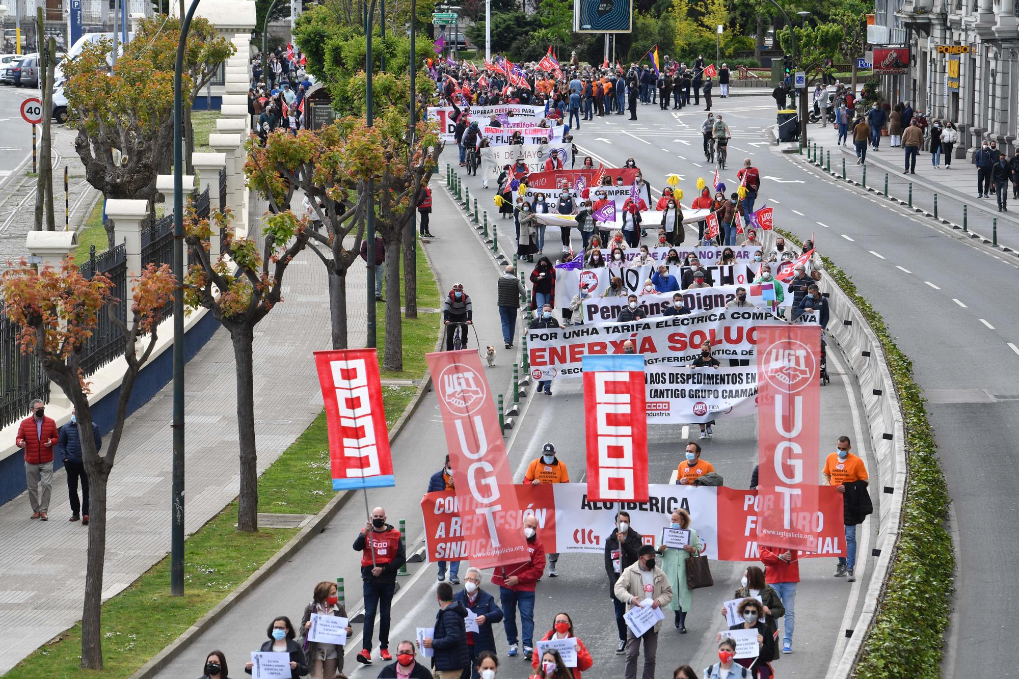 Manifestación del 1 de mayo en A Coruña