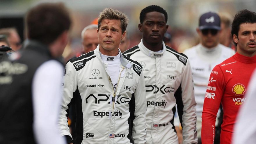 Brad Pitt encisa al volant d&#039;un F1