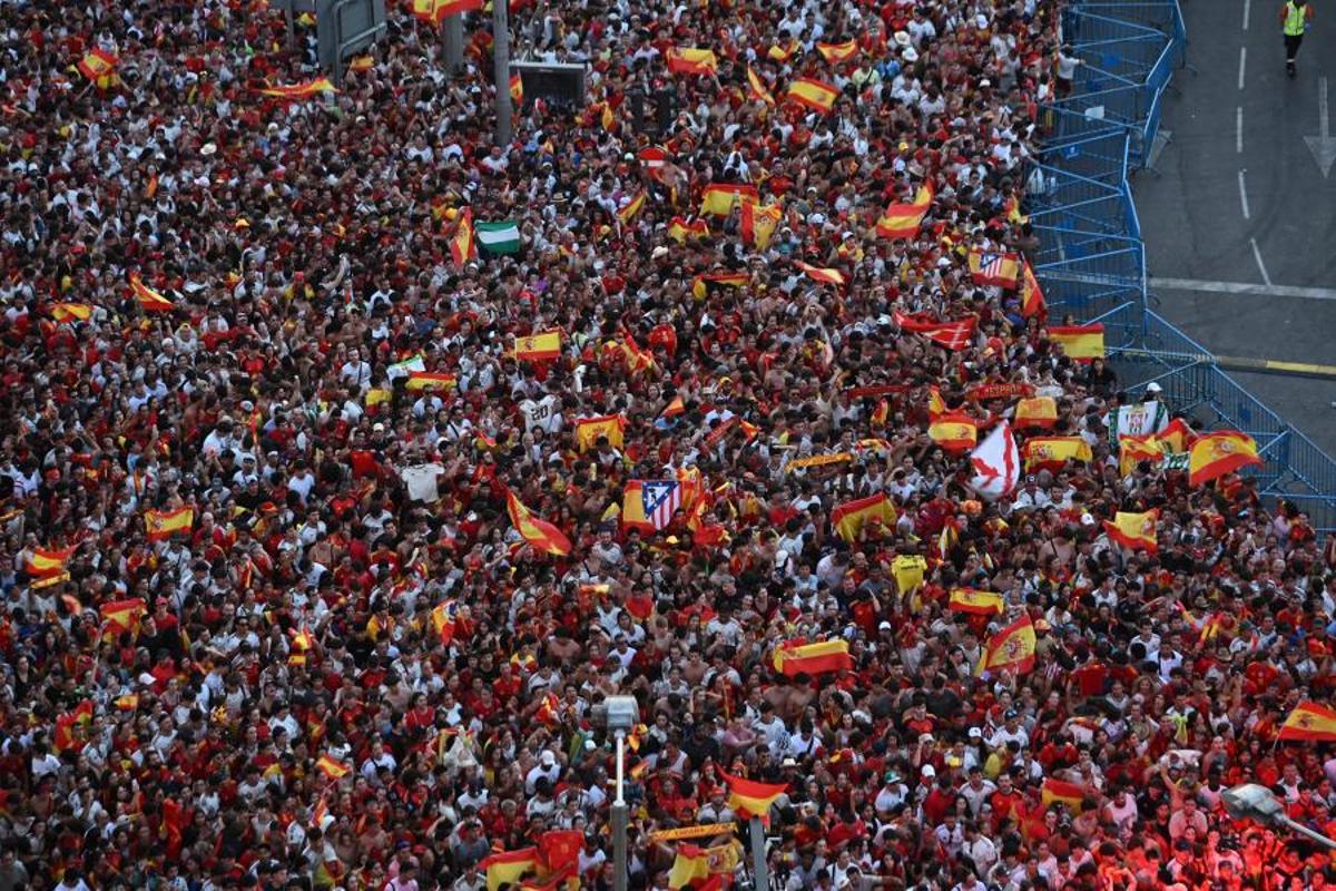 La celebración de los campeones del mundo por las calles de Madrid